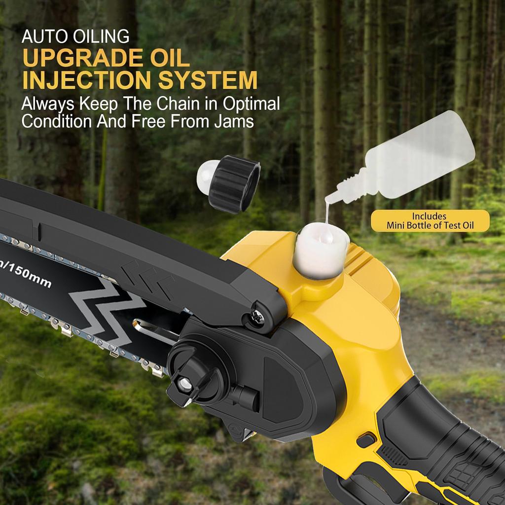 Industrial Grade 20V Cordless Chainsaw Professional DIY Power Tool for Wood Cutting Available from Local Warehouse with Battery