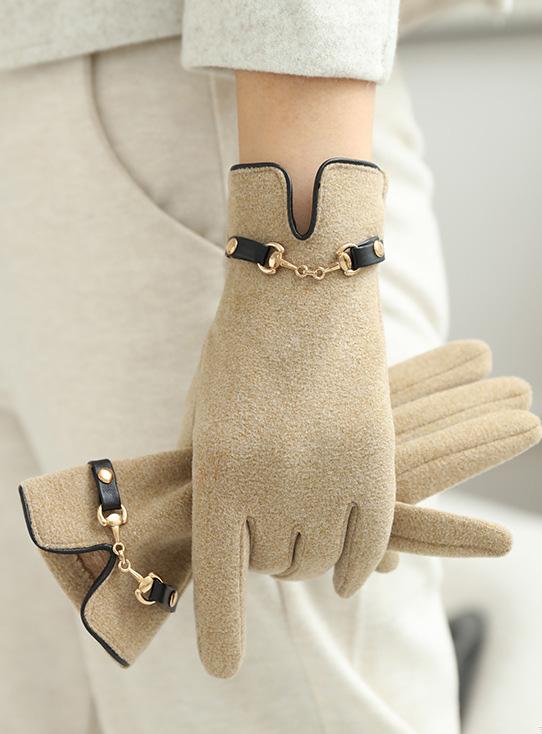 Touchscreen Anti Freezing Anti Cold Warm and Windproof Cute Korean Version Student Cycling Outdoor Women Velvet Gloves