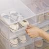 Transparent Flip-Top Shoe Storage Box - Dustproof Home Shoe Organizer Display Cabinet