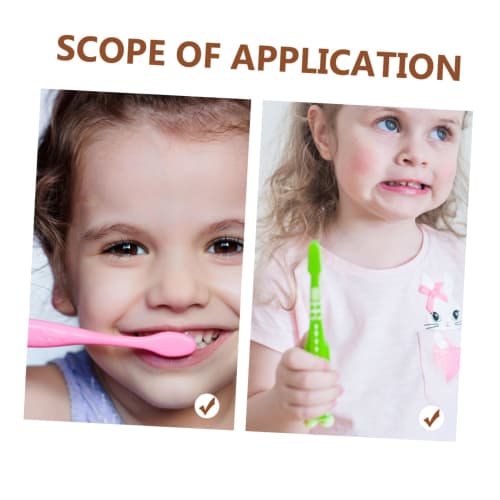 Frcolor 10-Piece Portable Bamboo Toothbrush Set with Soft Bristles for Kids, Eco-Friendly Design for Home and Guest Room Use