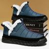 Winter Snow Boots Men New Slip-on Men's Casual Warm Shoes With Fur Comfortable Driving Footwear Shoes Waterproof Boots Moccasins