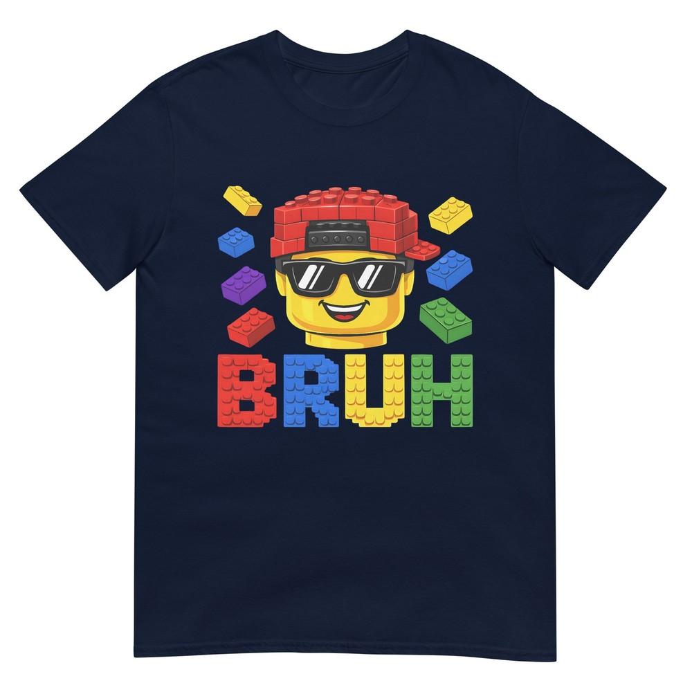 Bruh Building Blocks Bricks Boy Funny Gifts For Boys Kids TShirt S