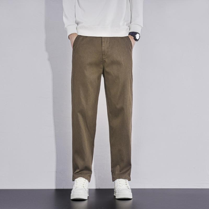 Spring and Autumn New Denim Casual Pants Men's Versatile Trend Loose Straight Vertical Lyocell Business Long Pants