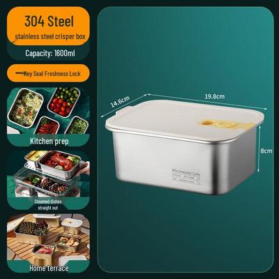 Stainless Steel Food Storage Container with Lid