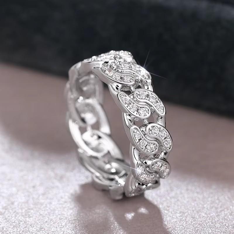 

Huitan Нежные кольца, соединенные цепочкой, Сверкающие кубические цирконии, Модные аксессуары для пальцев для женщин, Очаровательные изысканные украшения для вечеринок 9