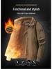 Men's Outdoor Winter Warm Pilot Jacket Coat with Velvet Lining