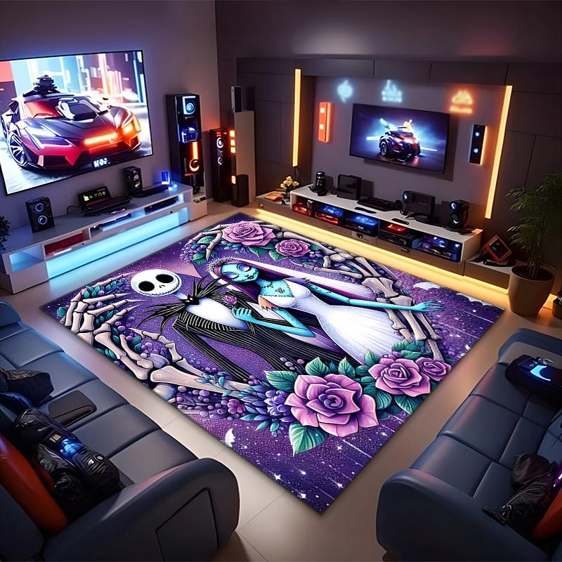 1PC The Nightmare Before Christmas Rug - Home Decoration Carpet For Living Room Bedroom Flooring Computer Chair Area Rug