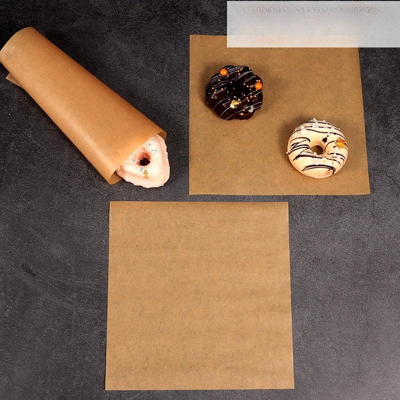 100 pièces Carré Jetable Papier Anti-graisse Papier Séparateur d'Huile pour Aliments Frits Burger Pain Sandwich Papiers d'Emballage Pâtisserie Gâteau Décoration Produits