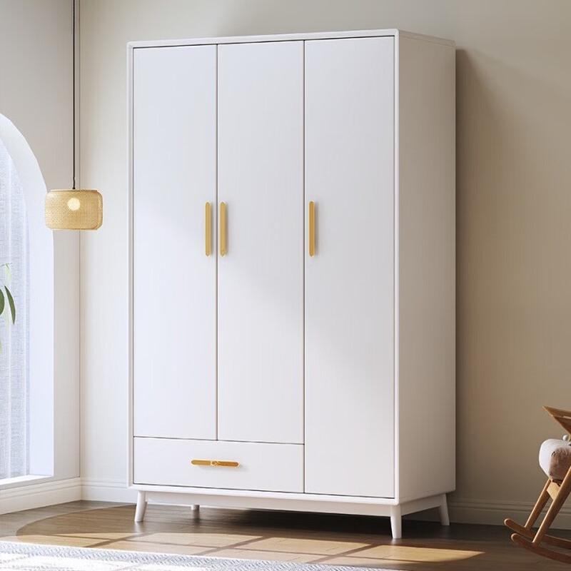 Nordic Retro Four-Door Bedroom Wardrobe