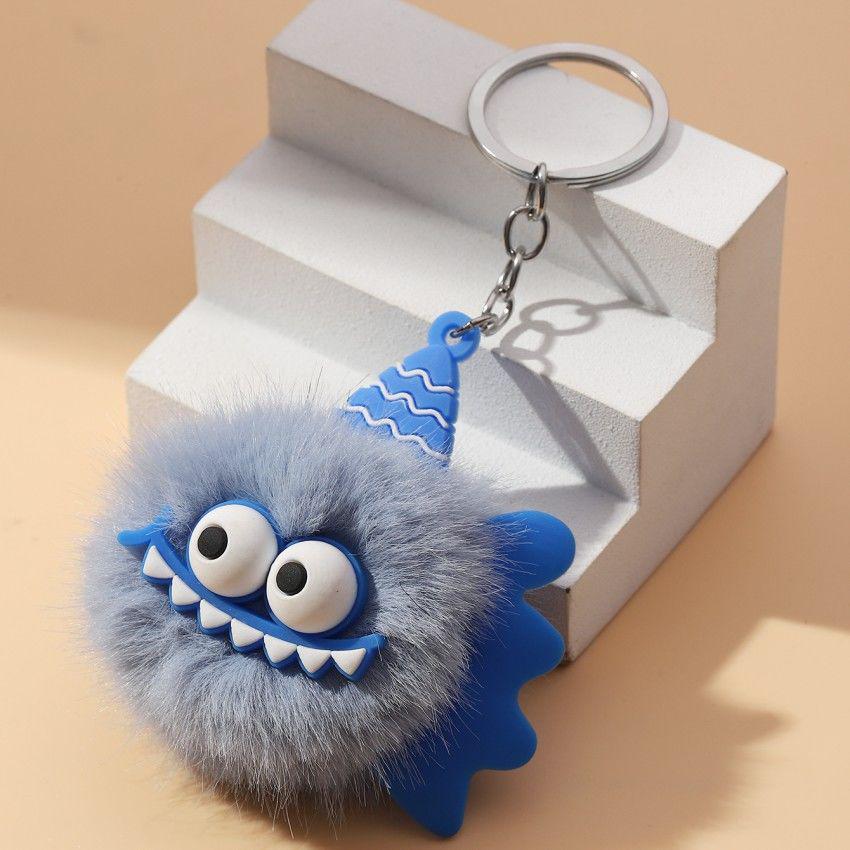 Adorable Big-Eyed Dinosaur & Shark Plush Keychain