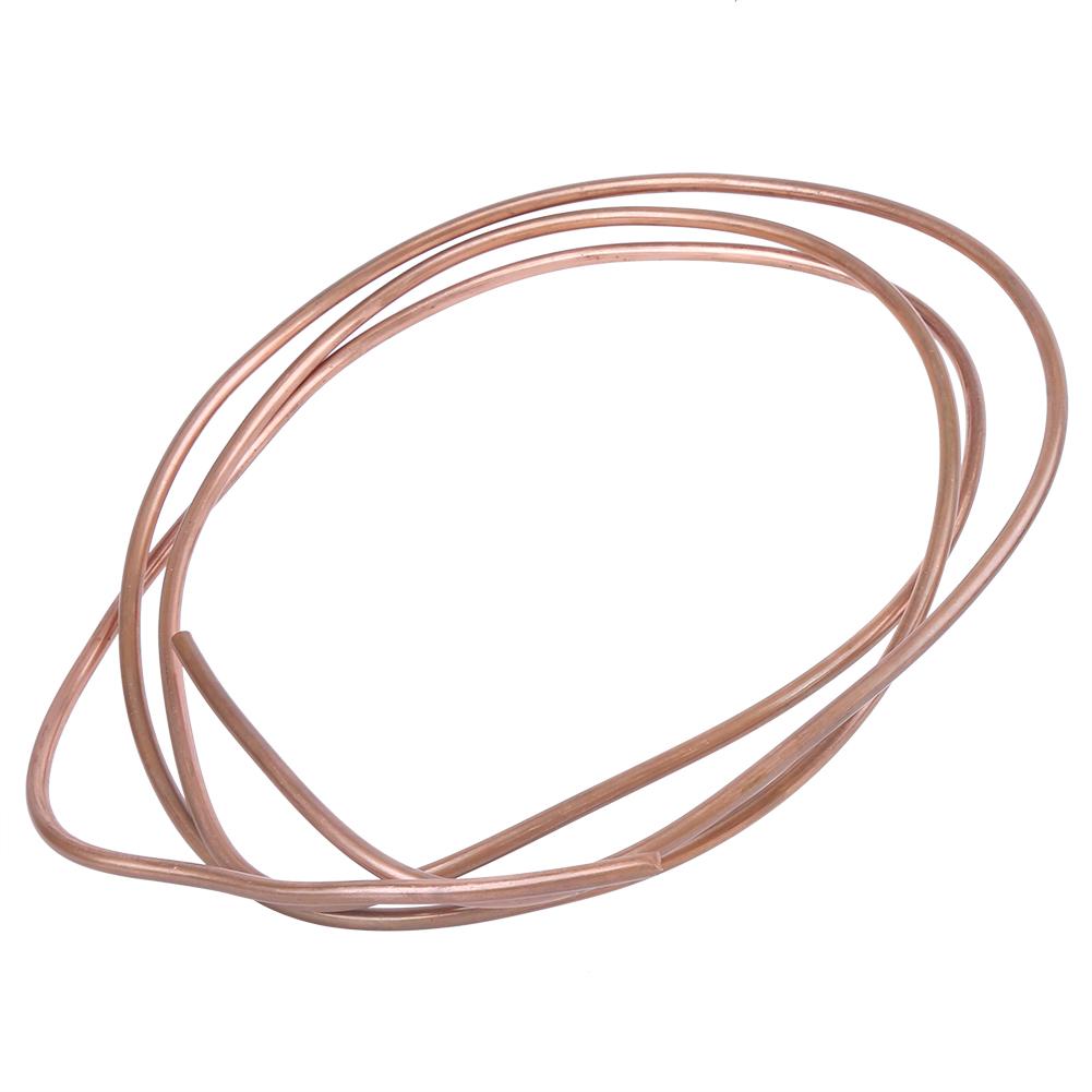 OD 6mm / ID 5mm Ancorrosion Resistanced Soft Coil Pipe 2m C1100 T2 Copper Tube for Air Conditioner Refrigerator Tubing Copper Pipe with Electrical Conductivity OD 6mm / ID 5mm Ancorrosion Resistanced Soft Coil Pipe 2m C1100 T2 Copper Tube for Air Conditioner Refrigerator Tubing Copper Pipe with Electrical Conductivity