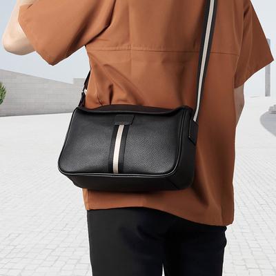 Genuine Leather Men's Top Layer Cowhide Crossbody Bag Casual Men's Shoulder Bag Trend Sports Backpack