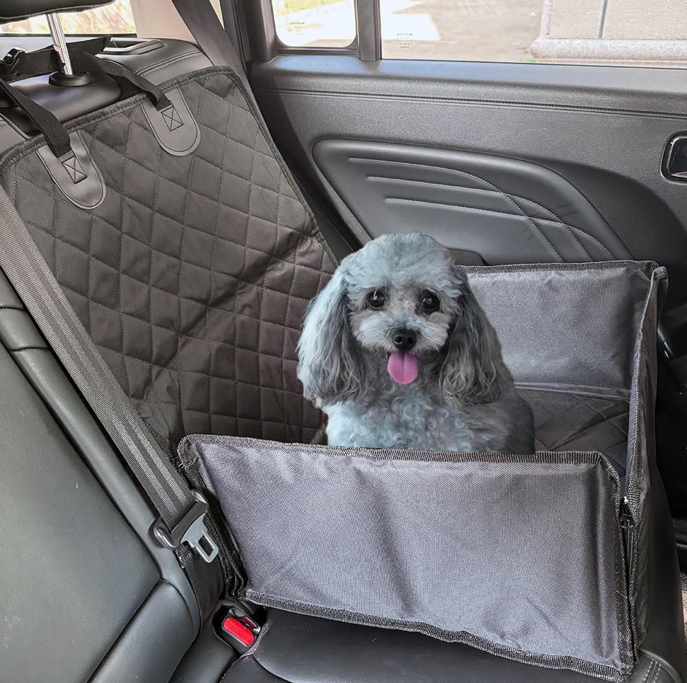 Waterproof Pet Car Seat Mat for Cats & Dogs - Rear Seat Cushion for Medium & Large Pets