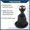 6 Speed Gear Shift Knob with Dust Cover for Mini Cooper R56 2006-2012 / Front Stick Shifter Lever Knob/Durable Plastic / 1 Pcs Black Stylish Design