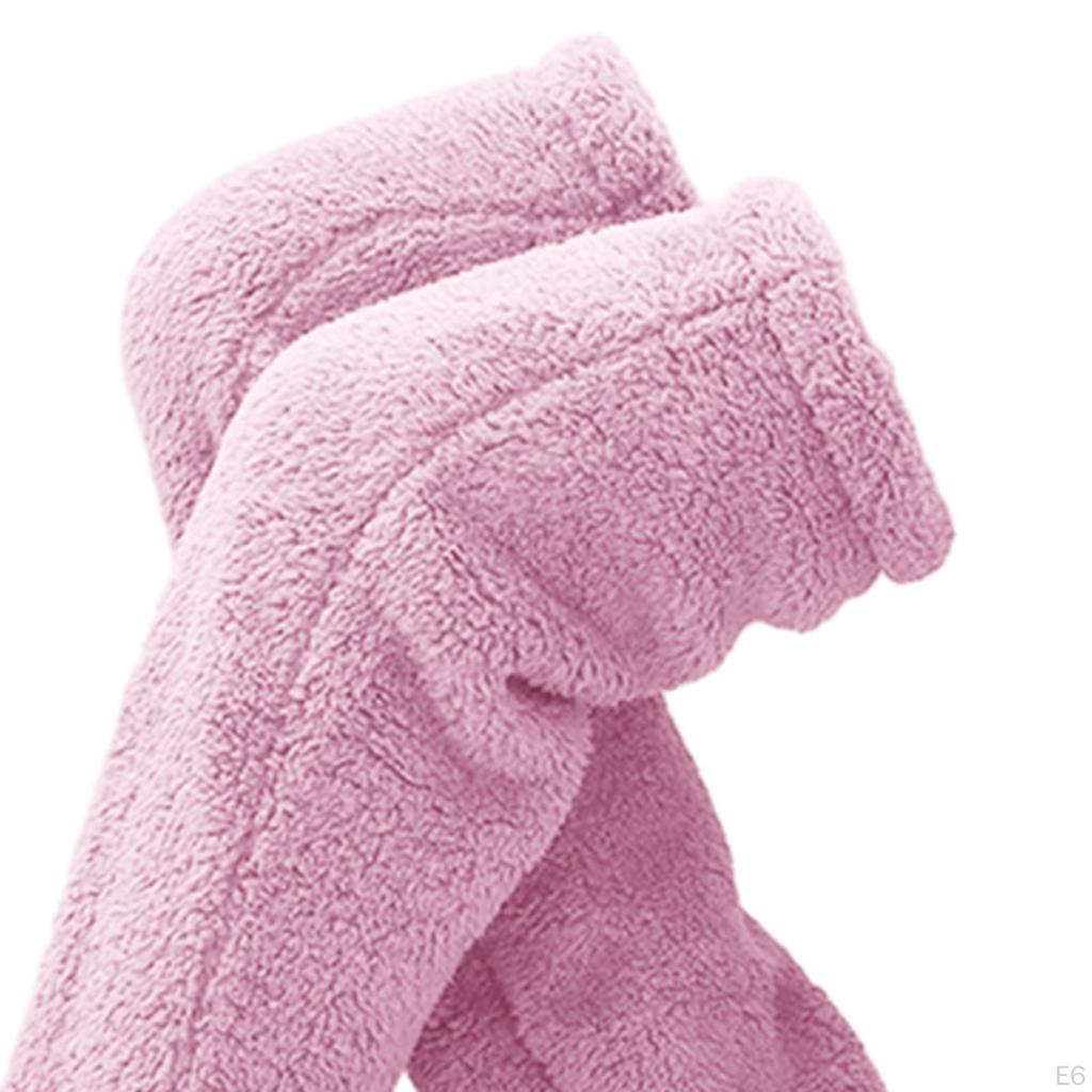 Leg Warmers Thigh High Socks Boot Cuffs Costume Long Stocking Slipper Stockings Over Knee Fuzzy