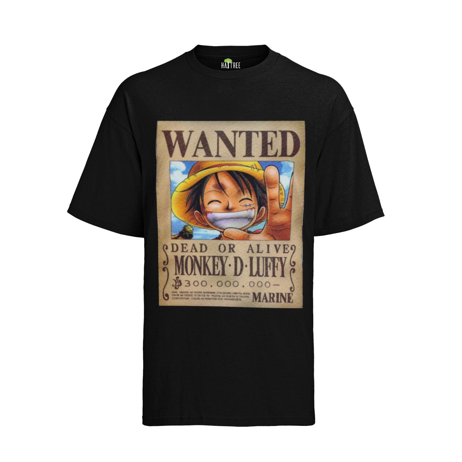 

Рубашка One Piece Wanted Bounty Обезьяна Д. Манга Луффи Мужской Органический S-XXXL M