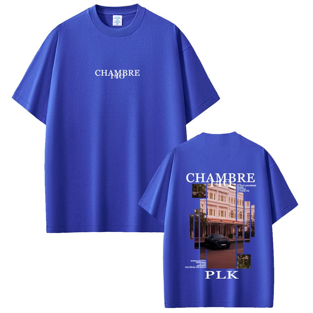 2025 Summer Rapper PLK Chambre 140 Album Graphic T-shirt Men Women Hip Hop Fashion Pop Music 100% Pure Cotton Printed T-shirt