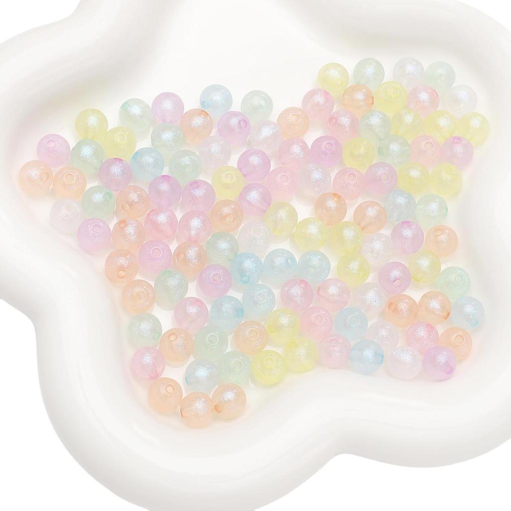 6-16mm 10 STÜCKE/Mehr Acrylperlen Meerjungfrau Runde Perlen für Halskette Armband DIY Schmuckherstellung