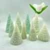 3D Christmas Tree Candle Silicone Mold Butterfly Stripe Leaf Soap Resin Moulds DIY Chocolate Holiday Home Christmas Decor Gifts
