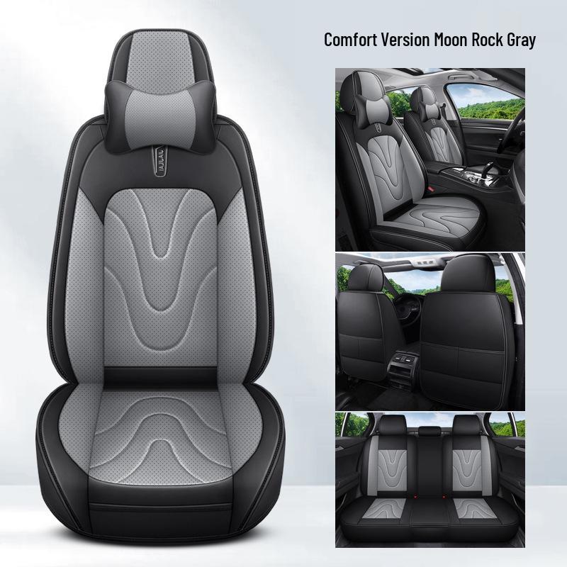 Napa Leather All-Season Universal Car Seat Cover, Five-Seater Full Coverage Cushion