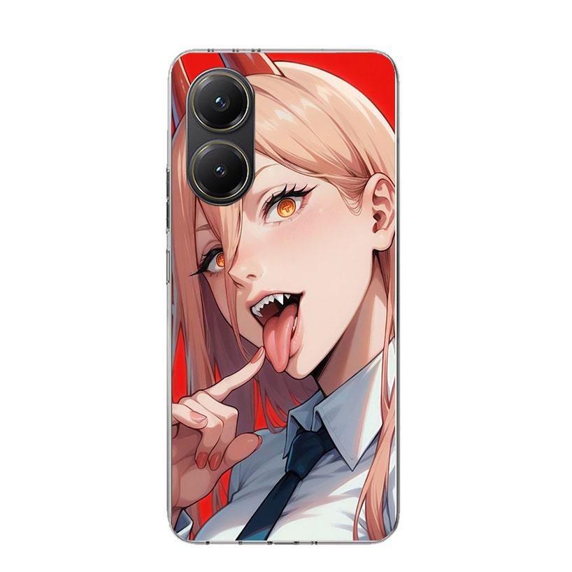 C-Chainsaw Mans Power Phone Case For Xiaomi Poco F7 Ultra X7 X6 Pro X5 Redmi 15 15C 13 13C 12 12C 10 10A 10C 9 9A 9C 9T Shell Po