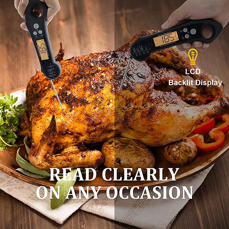Mattermometer Digital Kökstermometer Kött Varm Mjölk Matlagning Probe BBQ Spis Vattentät Köksredskap Termometer