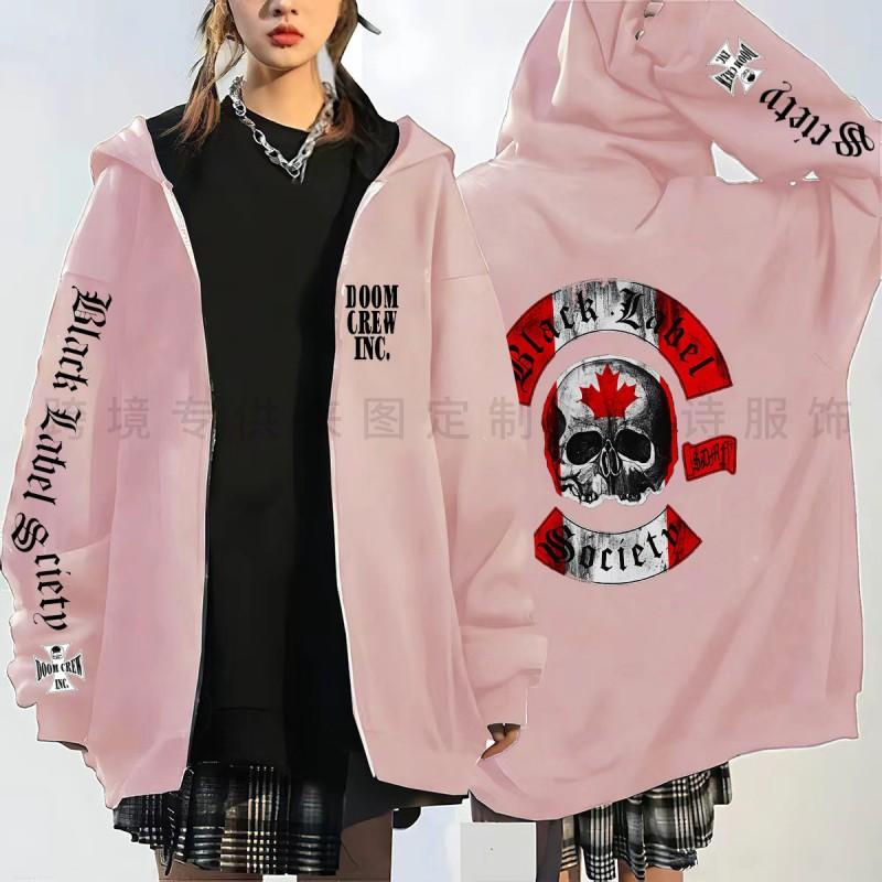 BLS Skull Print Hoodie Loose Fit Unisex Streetwear Sweatshirt Teens