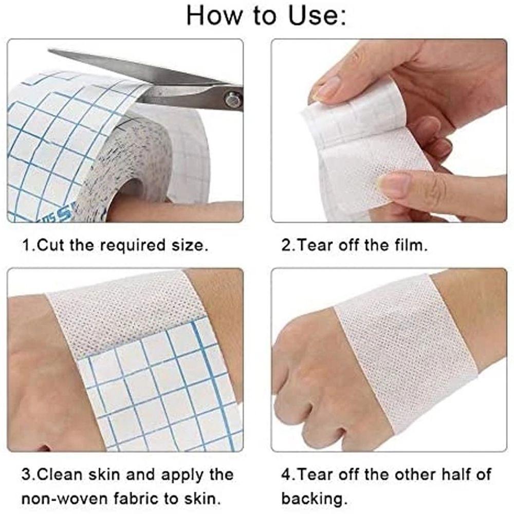 Waterproof Health Care Wound Dressing Adhesive Tape Antibacterial Bandage Non-Woven Fixation Tape