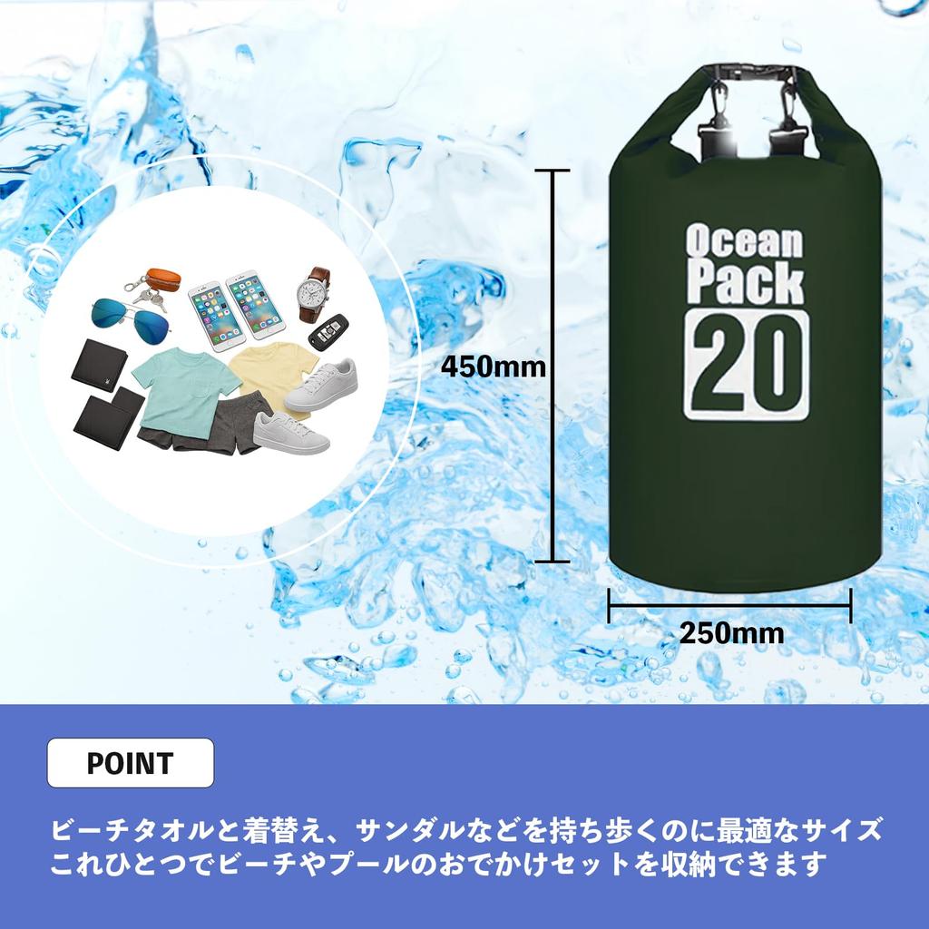 AWE THE OCEAN PACK Offizieller AWE Wasserdicht und staubdicht trocken mit neuem IPX6 Schulter- und faltbar Ideal zum Schwimmen Katastrophe und andere Outdoor Perfekt