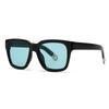  New Retro Oversized Square Women Sunglasses Fashion One Piece Leopard Shades UV400 Men Punk Sun Glasses