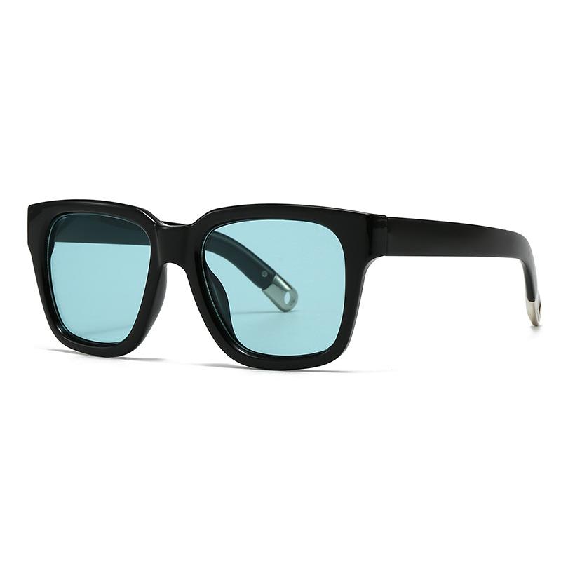  New Retro Oversized Square Women Sunglasses Fashion One Piece Leopard Shades UV400 Men Punk Sun Glasses