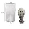 Halloween Tree Hand Skull Aromatherapy Candle Silicone Mold Diy Three-dimensional Hand-held Skull Plaster Drip Glue Mold