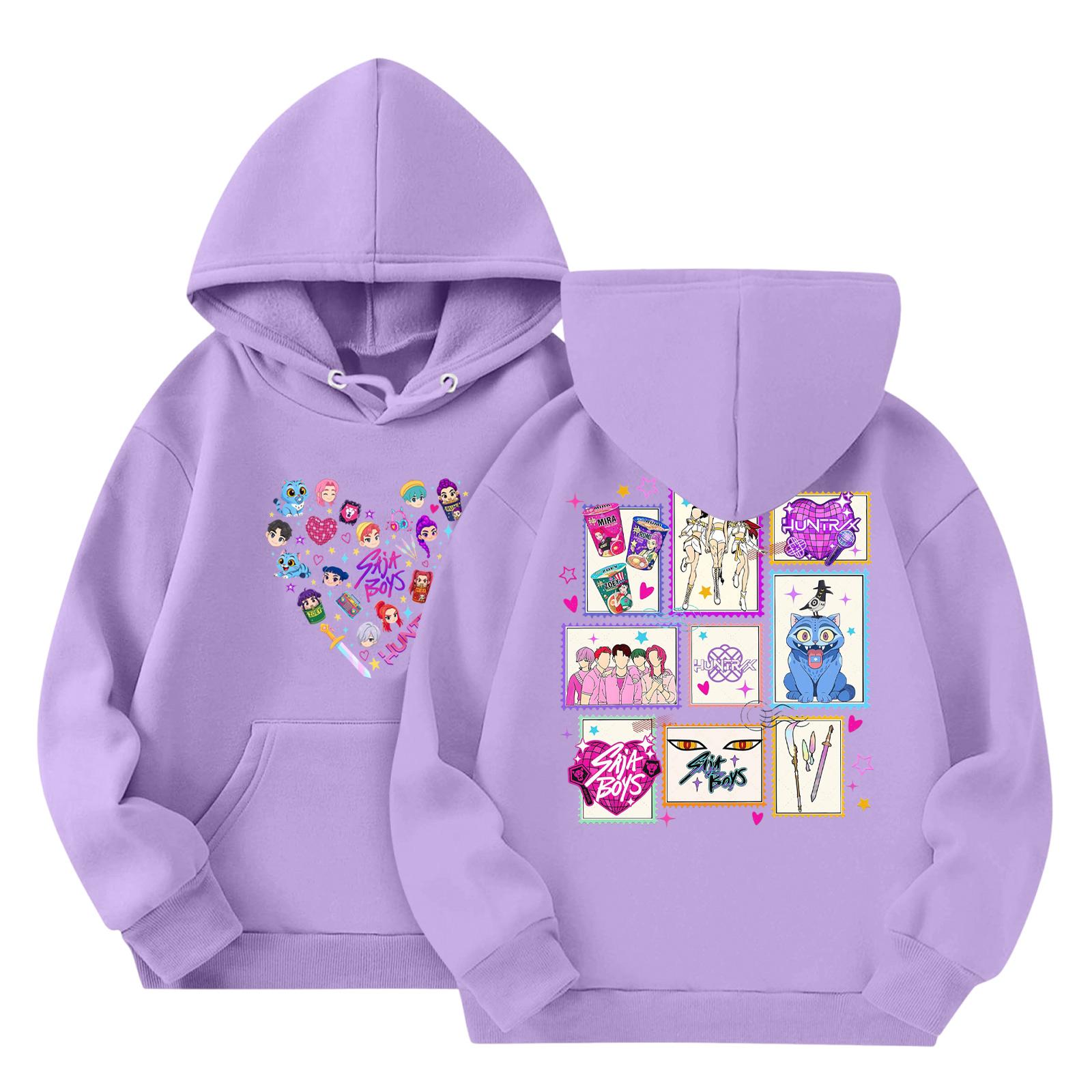 

Детская мода Легкий пуловер с длинным рукавом с карманами Толстовка с принтом 100