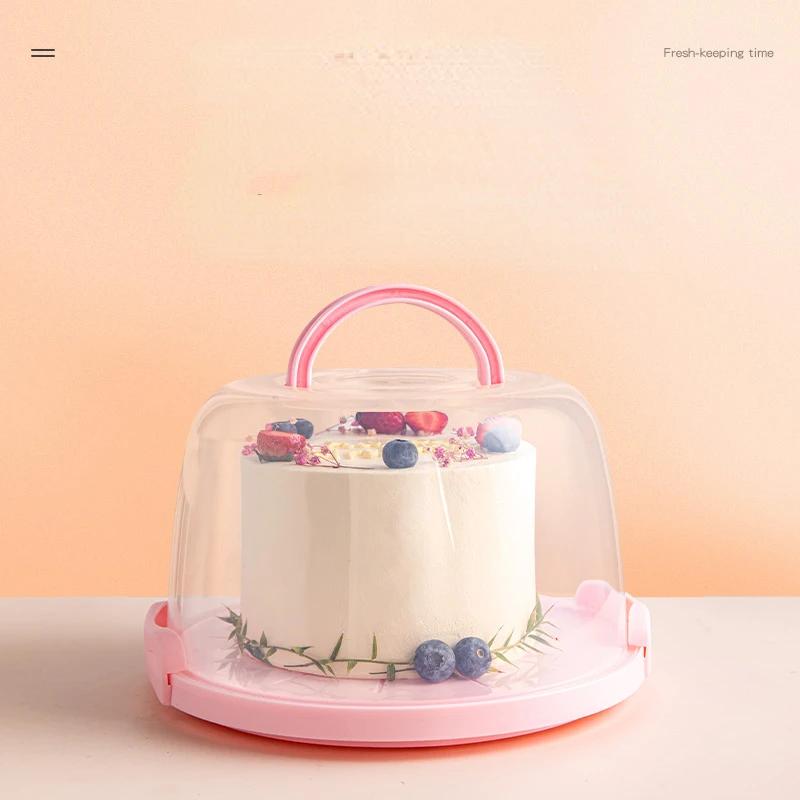 Lebensmittelechter Frischhaltebehälter für Kuchen Wasserdichter Kuchenbehälter Transparente Aufbewahrungsboxen für Gebäck Dessertbehälter