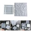 2PCS Silicone Mold Prayer Theme Resin Handmade Decors Making Molds Unique Art Molds Silicone Texture for Candle and Soap