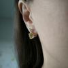 Silver Earrings with Nano Citrine (2189961)
