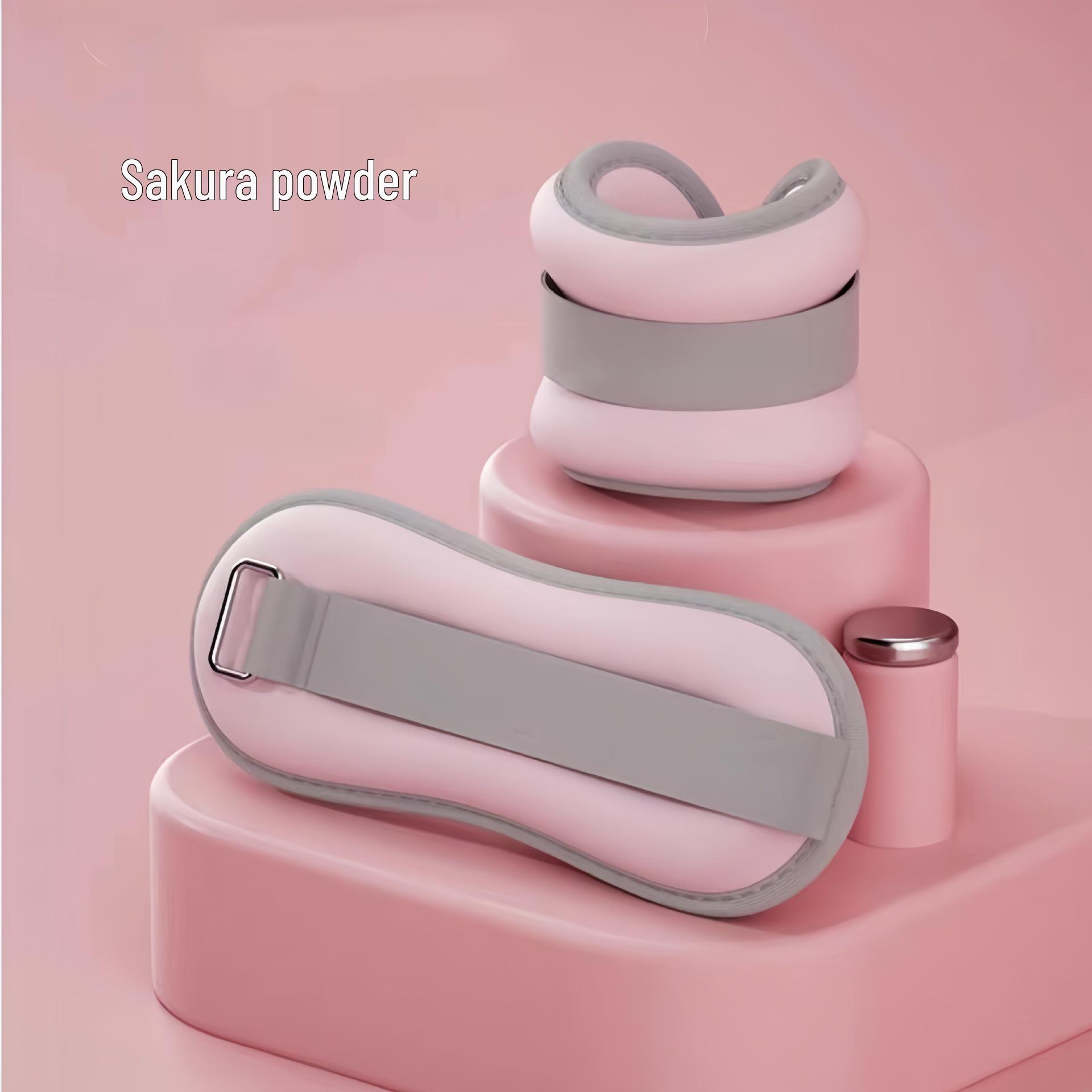 

Регулируемые утяжелители для лодыжек для мужчин и женщин – Идеальны для бега, танцев и упражнений для ног/запястий. 0.5KG Pair Sandbags розовый