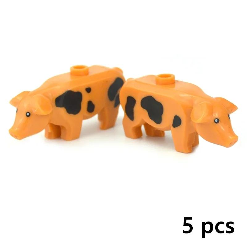 DIY Creative Model Cute Animal MOC Building Blocks Brick Little Pet Zoo Dog Duck Tortoise Penguin Cat Pig Bird Rabbit Toys
