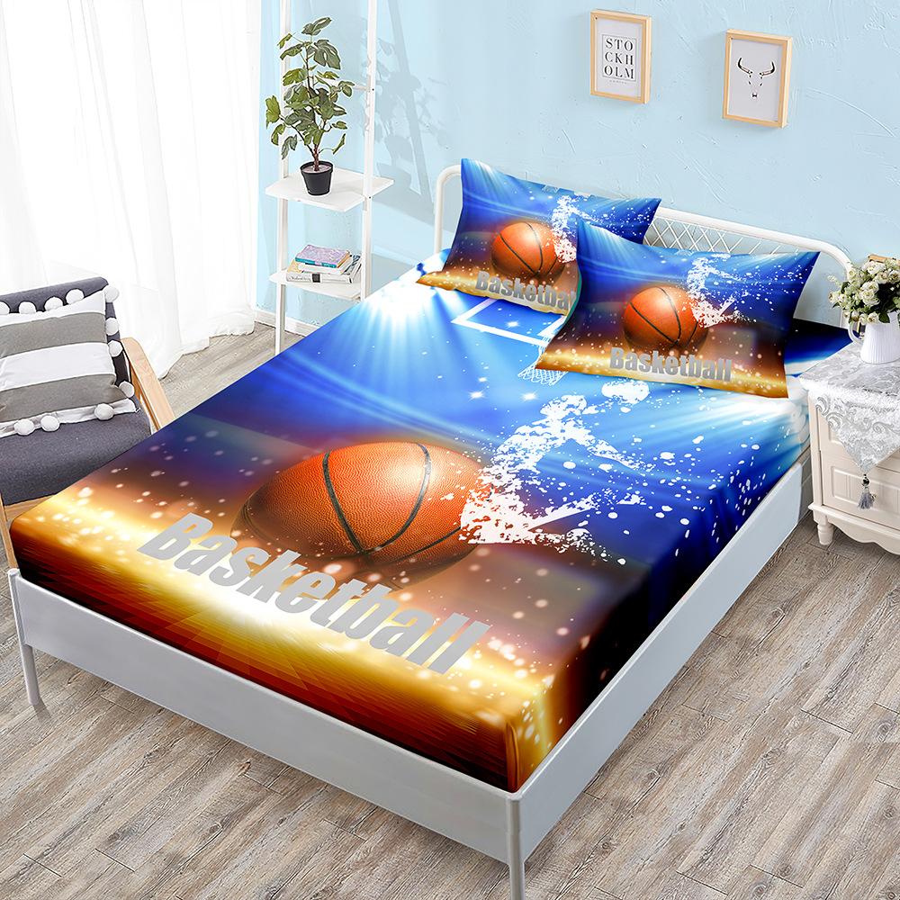Three-Piece Mattress, Mattress Cover, Sports Basketball Football Mattress Protective Cover