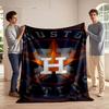 Houston Astros Logo Blanket Print Blanket Soft and Cozy Perfect for the Living Room Bed Sofa or a Nap,gift