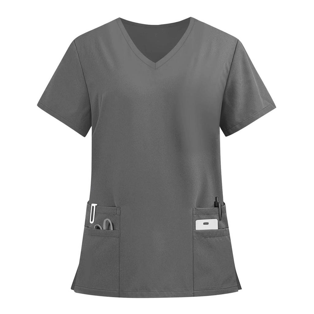 Top da infermiera da donna Taglia Petite Plus Size Camicia per il lavoro da infermiera e Giorno dell'Indipendenza 4 Luglio Patriottico