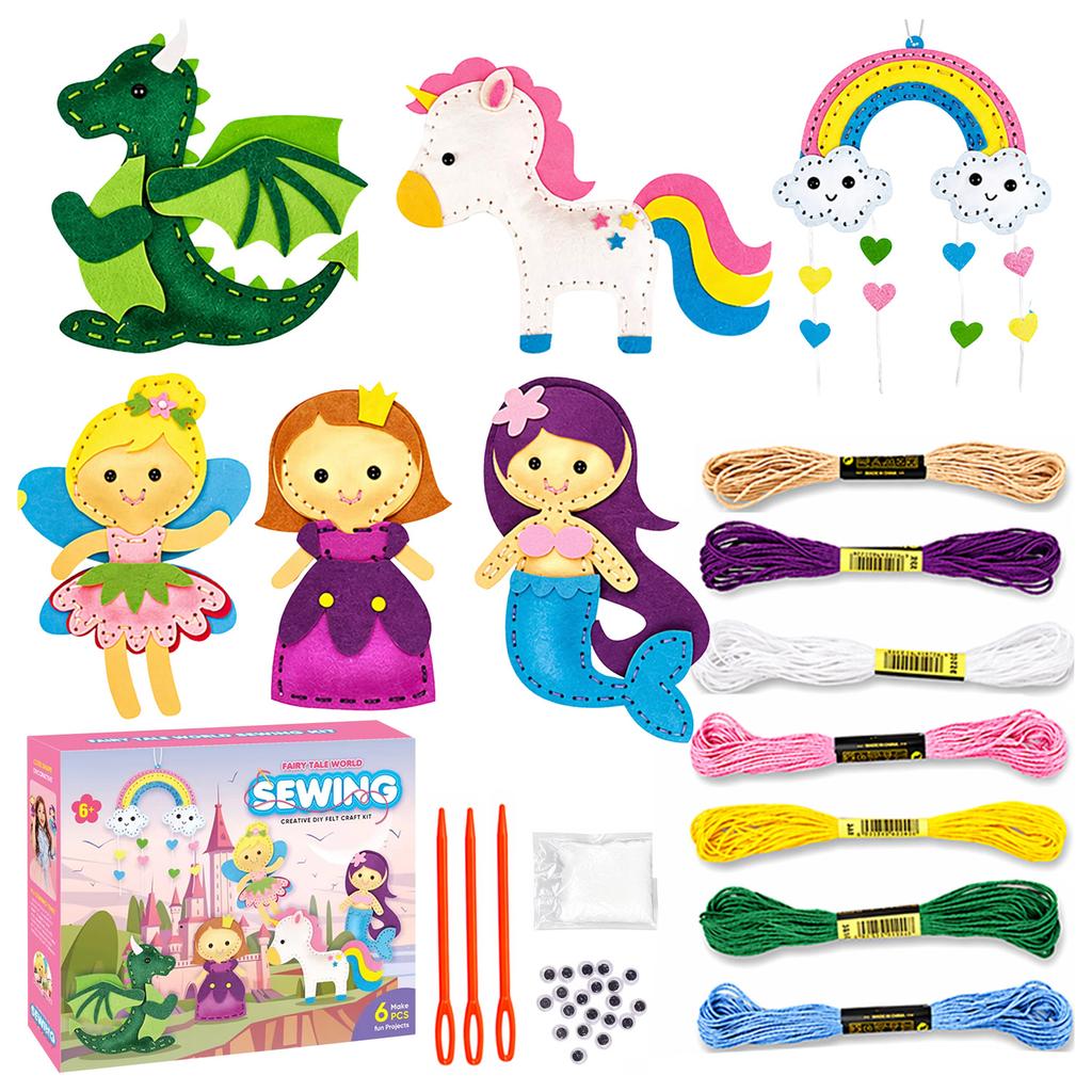 [PACZA] Felt sewing kit for children 27 pieces Z3354