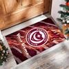 Portsmouth FC Printed Crystal Velvet Rug Non‑Slip Crystal Velvet Carpet For Sofa Bedroom Indoor Home Decoration