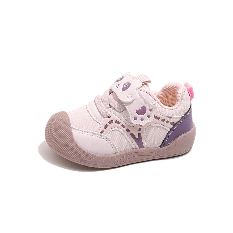 

Unisex Breathable Soft-Soled Baby Walker Shoes - Non-Slip Toddler Sports Style for Spring & Autumn Size 18, 13 cm рожевий