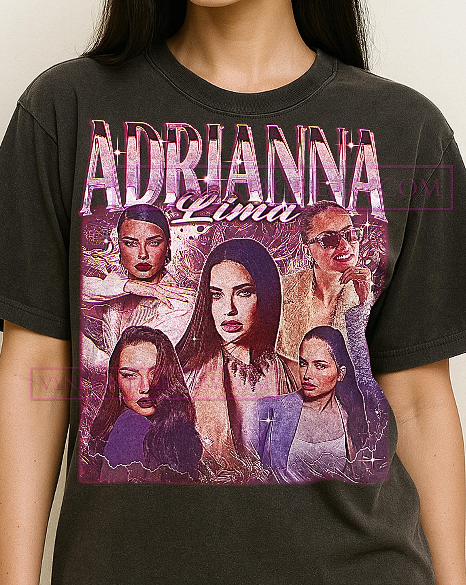 ADRIANA LIMA T-Shirt, Vintage Model Fashion Celebrity Star Performer Tee, 90s Retro Throwback, Adriana Lima Sweater 4XL