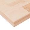 342935 vidaXL Shelf Panel 60x20x2.5 Cm Solid Untreated Oak Wood