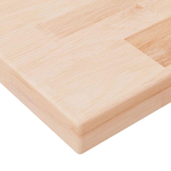 342935 vidaXL Shelf Panel 60x20x2.5 Cm Solid Untreated Oak Wood