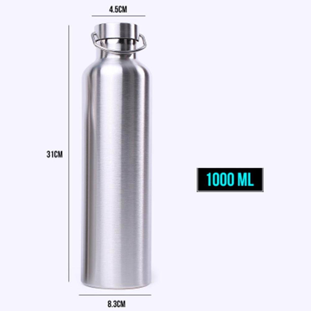 Stainless Steel Vacuum Thermal Insulated Bottle Outdoor Portable Large Capacity Sports Kettle