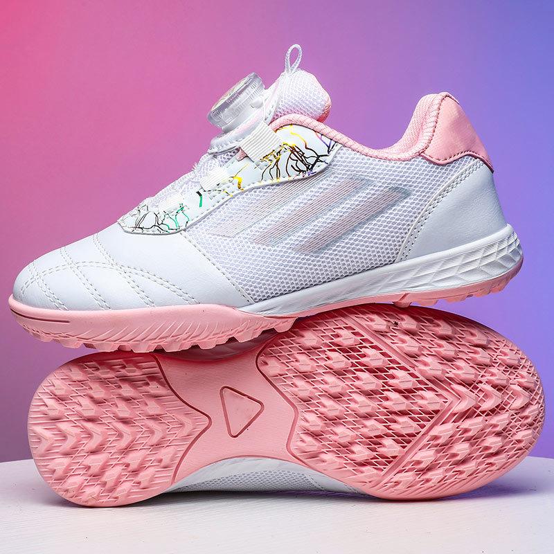 Football Shoes Low Price Wholesale Boys and Girls Men's World Cup Broken Nails Rotating Buttons Primary School Students Training Sports Shoes