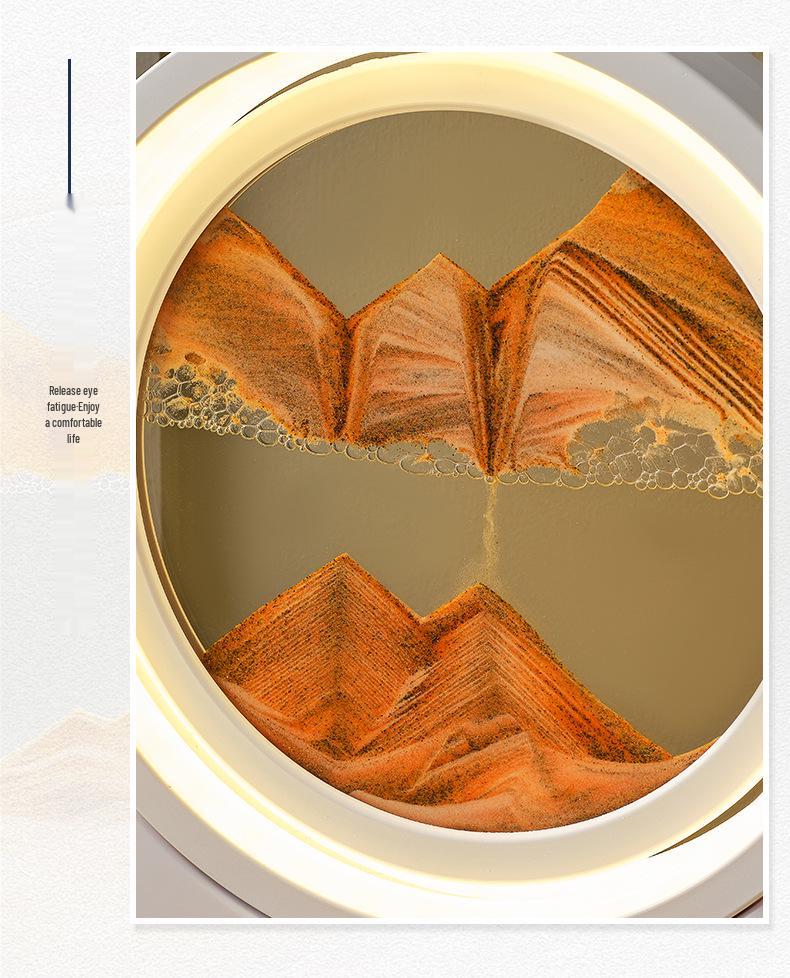 3D Quicksand Night Lamp: Creative Glass Table Light & Ornament Gift